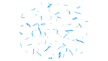 Fun explosion confetti blue color decoration carnival, greeting card, birthday party and surprise congratulation