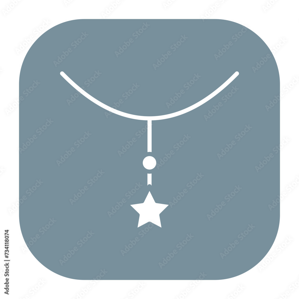 Sticker necklace icon