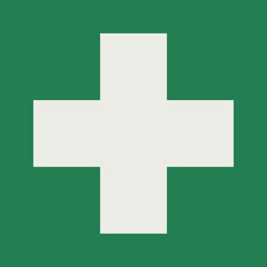 SAFETY CONDITION SIGN PICTOGRAM, FIRST AID ISO 7010 – E003, SVG