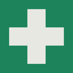SAFETY CONDITION SIGN PICTOGRAM, FIRST AID ISO 7010 – E003, VECTOR