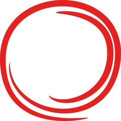 Red Hand Drawn Highlight