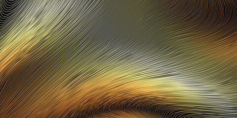 Golden stripes wave background.Vector illustration.