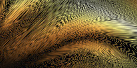 Golden stripes wave background.Vector illustration.