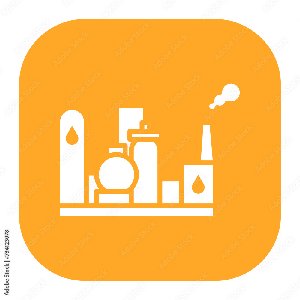 Sticker oil refinery icon