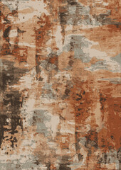  Dirty and rusty watercolor brush stroke carpet pattern