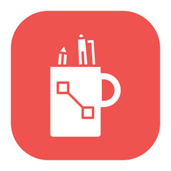 Pencil Cup Icon