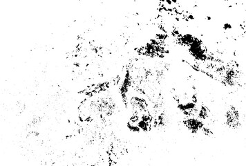 Rustic grunge vector texture with grain and stains. Abstract noise background. Weathered surface. Dirty and damaged. Detailed rough backdrop. Vector graphic illustration with transparent white. EPS10.