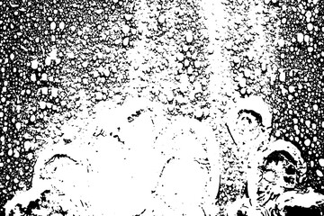 Fototapeta premium Rustic grunge vector texture with grain and stains. Abstract noise background. Weathered surface. Dirty and damaged. Detailed rough backdrop. Vector graphic illustration with transparent white. EPS10.