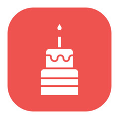 Two Layered Cake Icon