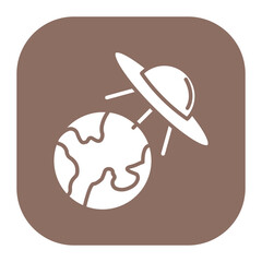 UFO Earth Icon