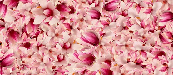 pink flowers abstract background