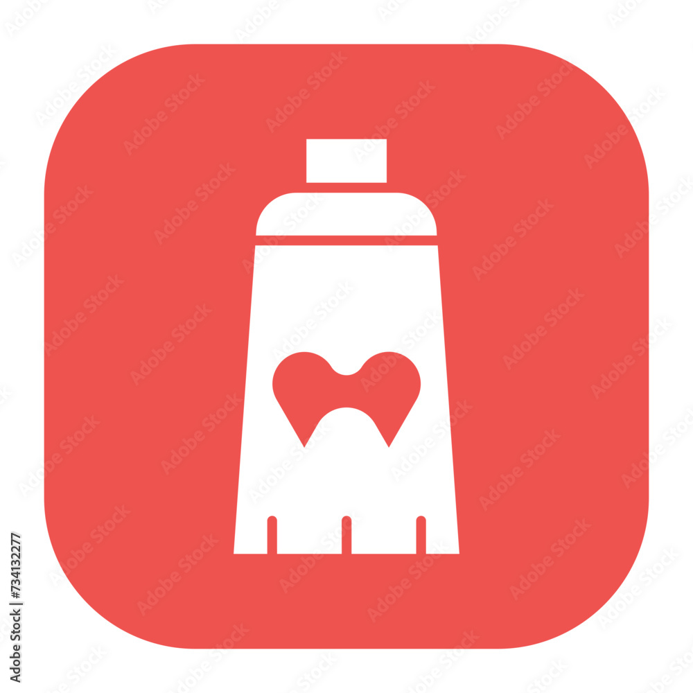 Sticker toothpaste icon