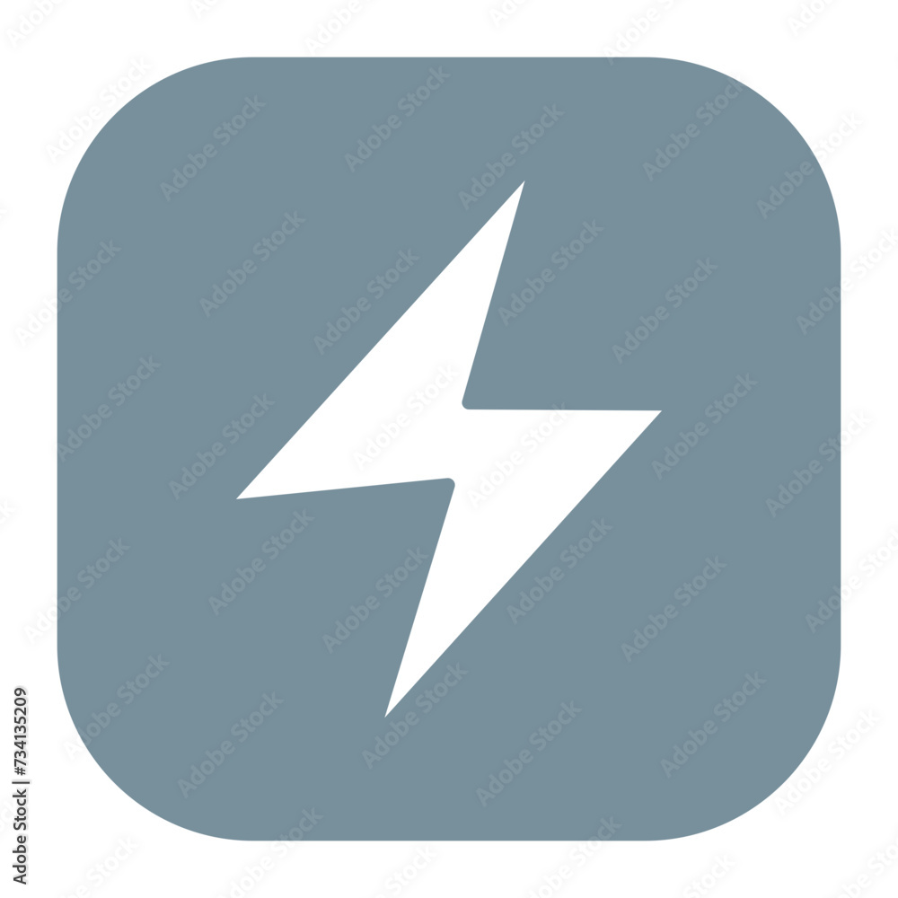 Sticker lightning icon