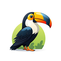 Fototapeta premium flat logo of Vector toucan design