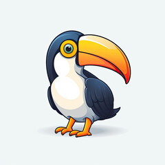Fototapeta premium flat logo of Vector toucan design