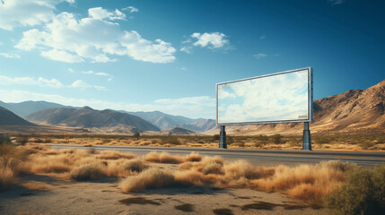 billboard pylon concept for marketing and advertising - obrazy, fototapety, plakaty