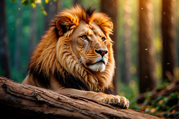 Fototapeta premium Leão, onça, pantera