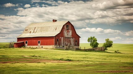 animals barn on farm