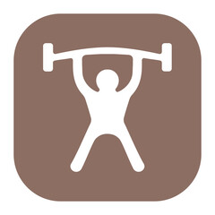 Weight Lifting Person Icon