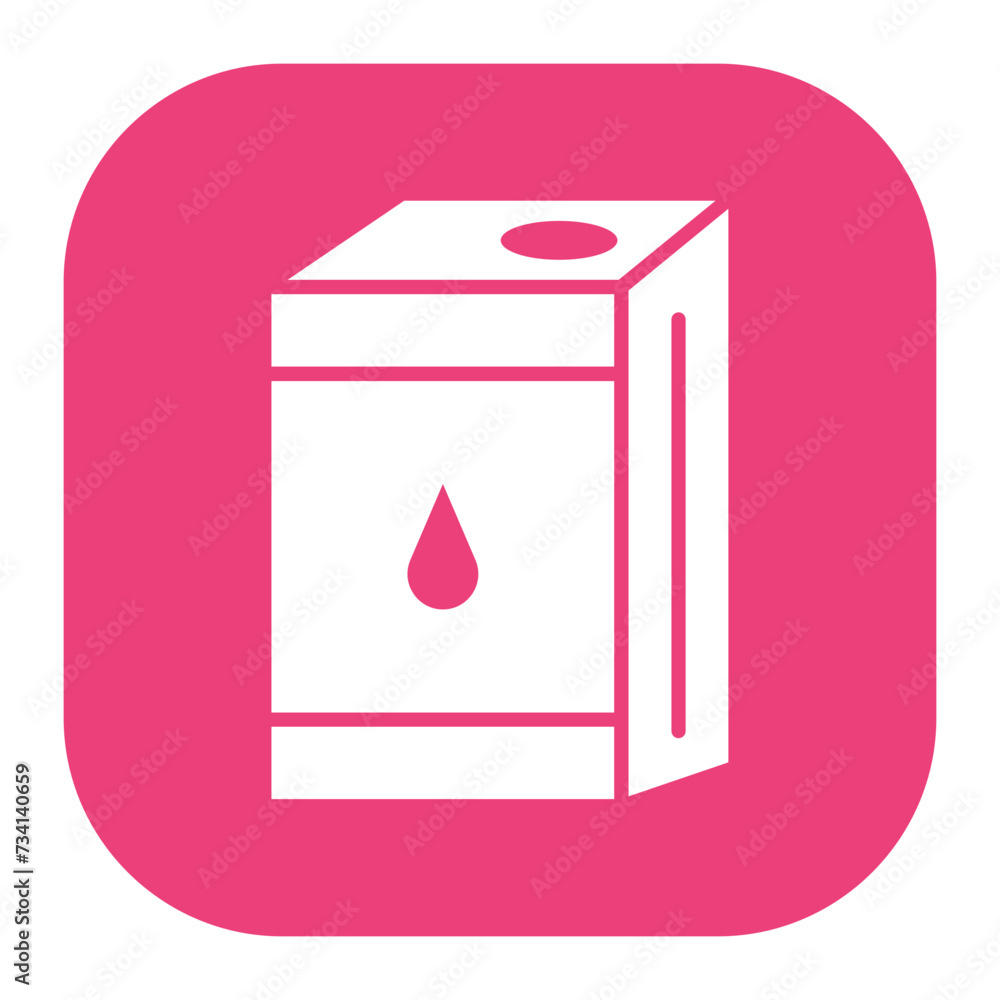 Sticker milk carton icon