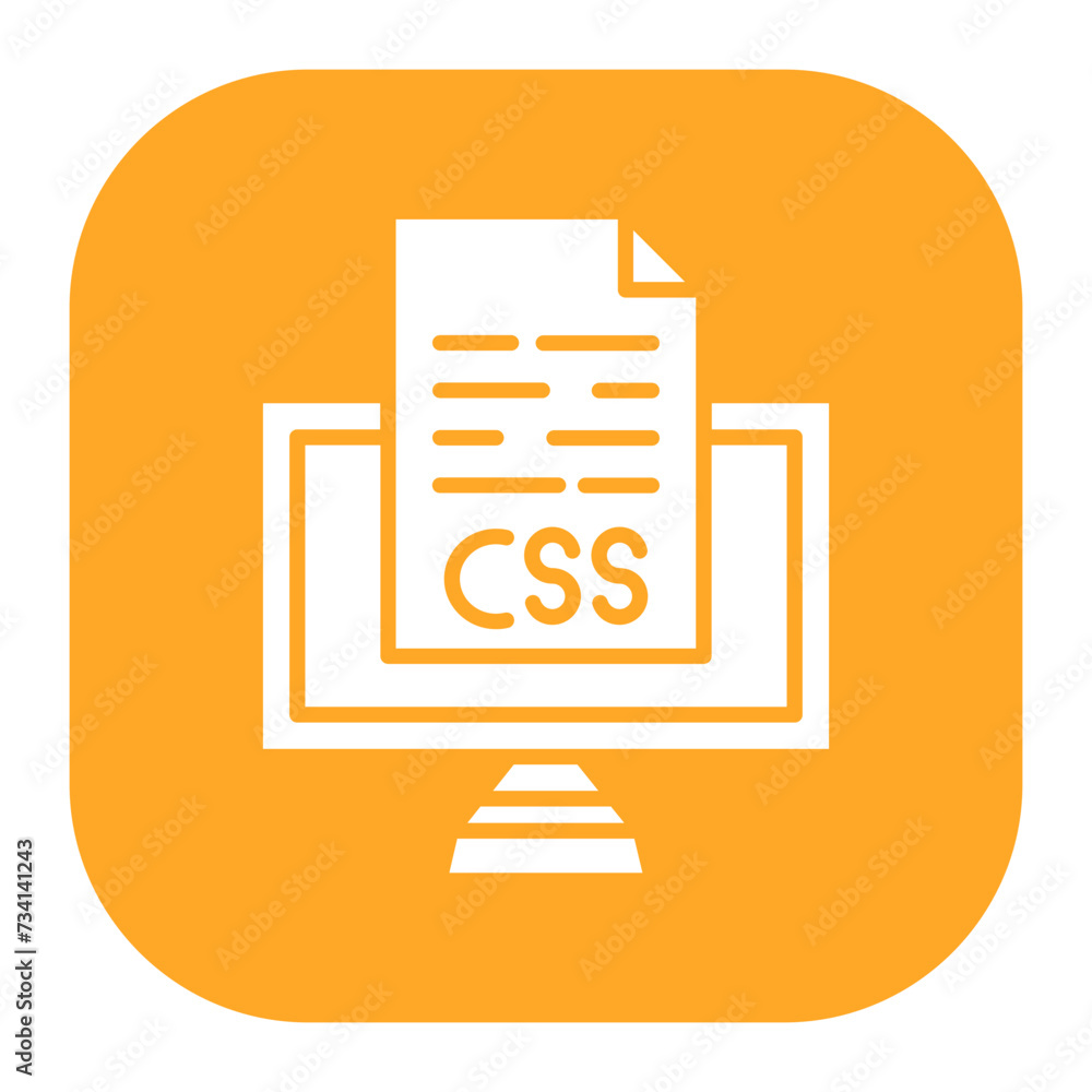 Wall mural css file icon