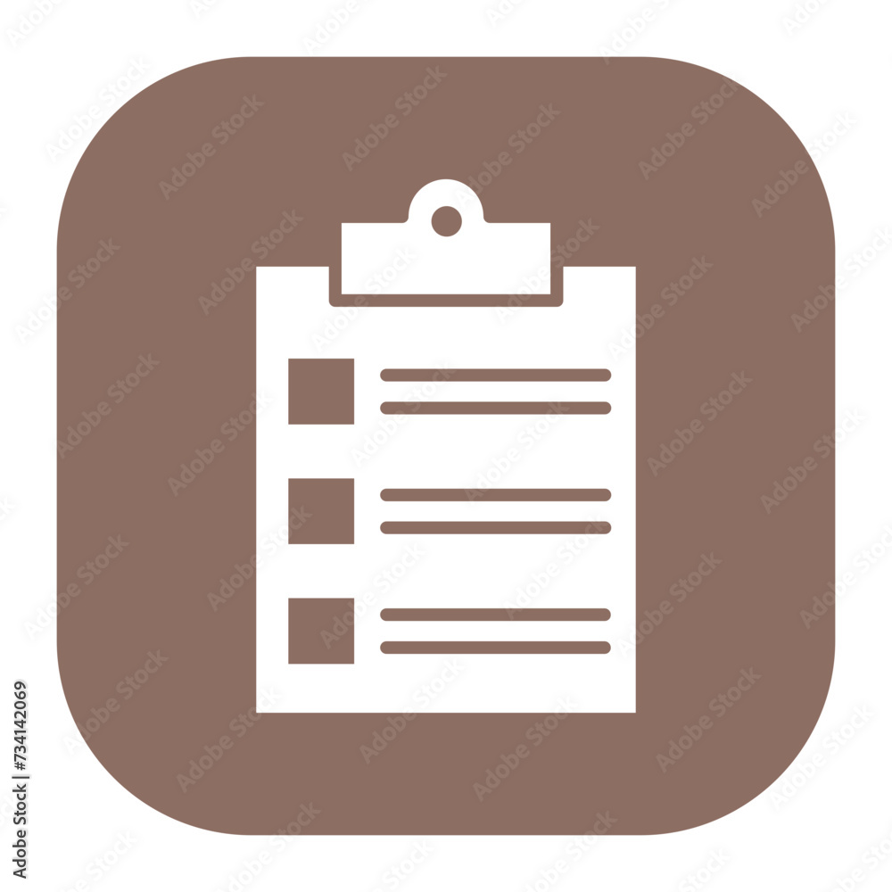 Sticker checklist icon