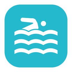 Person Swimming Icon