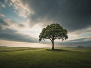 Obraz premium tree in the field