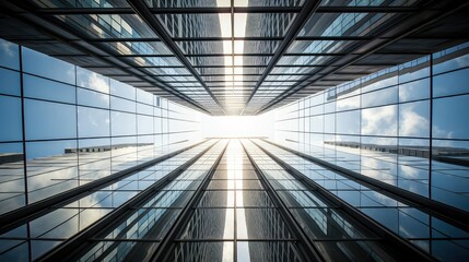 architecture looking up office building