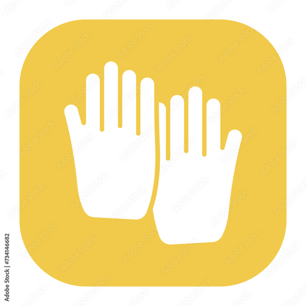 Poster Hand Gloves Icon