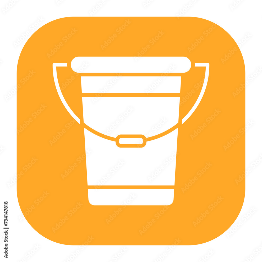 Sticker bucket icon