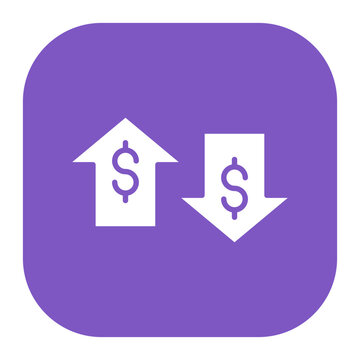 Increase and Decrease in Rate Icon