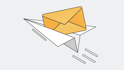 Fast Email Delivery Concept Illustration