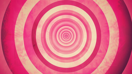 Pink color retro groovy background presentation design