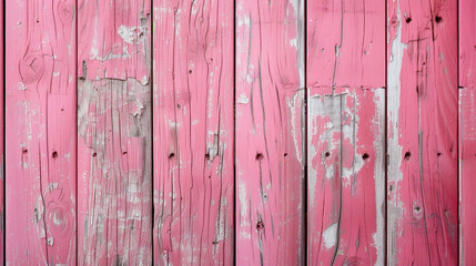 Pink color wooden background