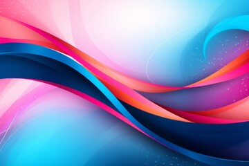 Abstract background with pink and blue waves for health awareness, Digestive System Issues - obrazy, fototapety, plakaty
