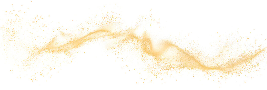 Gold Dust Swirl Elegance, png file of isolated cutout object