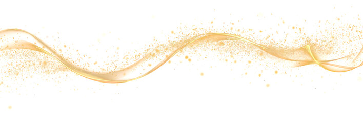 Gold Dust Swirl Elegance, png file of isolated cutout object on transparent background