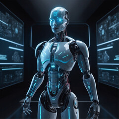 Artificial intelligence futuristic and technology concept
