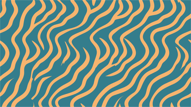 Marine watershed. Vector seamless wavy lines pattern. Topographic map like abstract backdrop. Dynamics, smoothness and movement. Digital image with a psychedelic stripes.