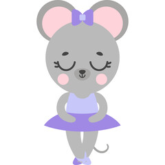 Little mouse ballerina
