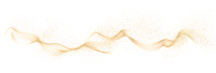 Gold Dust Swirl Elegance, png file of isolated cutout object on transparent background
