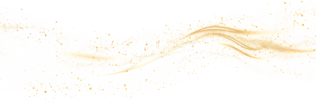 Gold Dust Swirl Elegance, png file of isolated cutout object