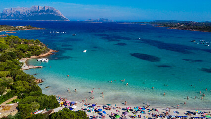 Porto Istana beach - Sassari - Sardinia
The bay is a set of four beaches separated by small rocky bands. It is bordered by pink granites and surrounded by the greenery of Mediterranean shrubs.