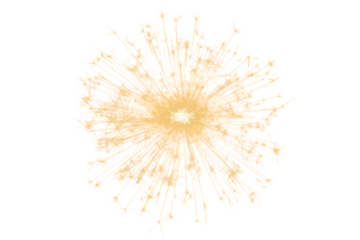 Bright Sparkler Light Display, png file of isolated cutout object on transparent background