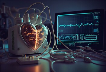 New Technologies in Electrophysiology and Clinical Arrhythmology - Conceptual Illustration. Generative AI