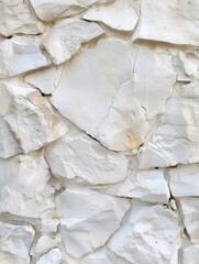 Detailed image of a white stone surface with natural cracks and a textured finish.