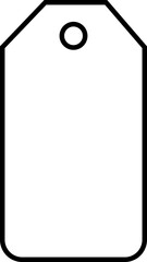 Sale or gift blank badge and label. Template banner badge. Special offer, sale, discount, shop, black line vector for many purpose isolated on transparent background business shopping online web.