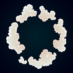 Explosion animation. Animation for game of the explosion effect. Cartoon animation for game. Exploding effect. Hand drawn vector illustration