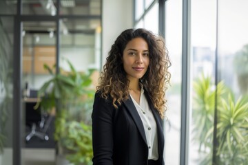 Fototapeta premium Sophisticated Latina Professional in Office